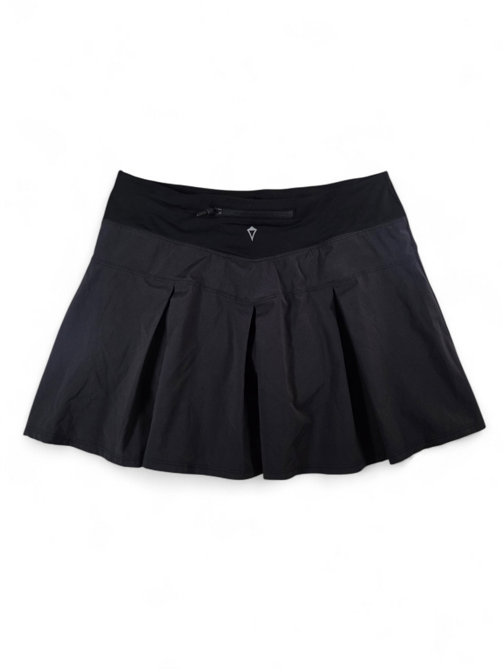 IVIVVA by Lululemon Fast Drill Skirt Mini Skort Activewear Running Sz 14 Black